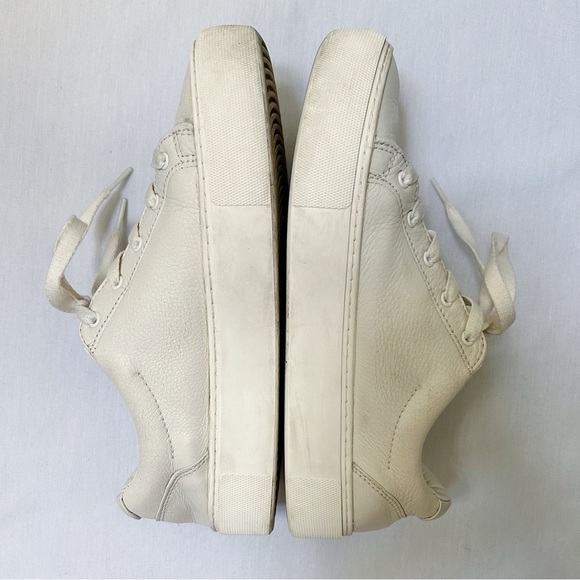 UGG Zilo Leather Sneakers White Women’s 7.5 - Picture 3 of 9